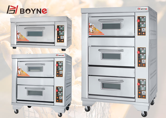 Double Deck Double Trays Gas Bakery Oven 220v for Restaurant