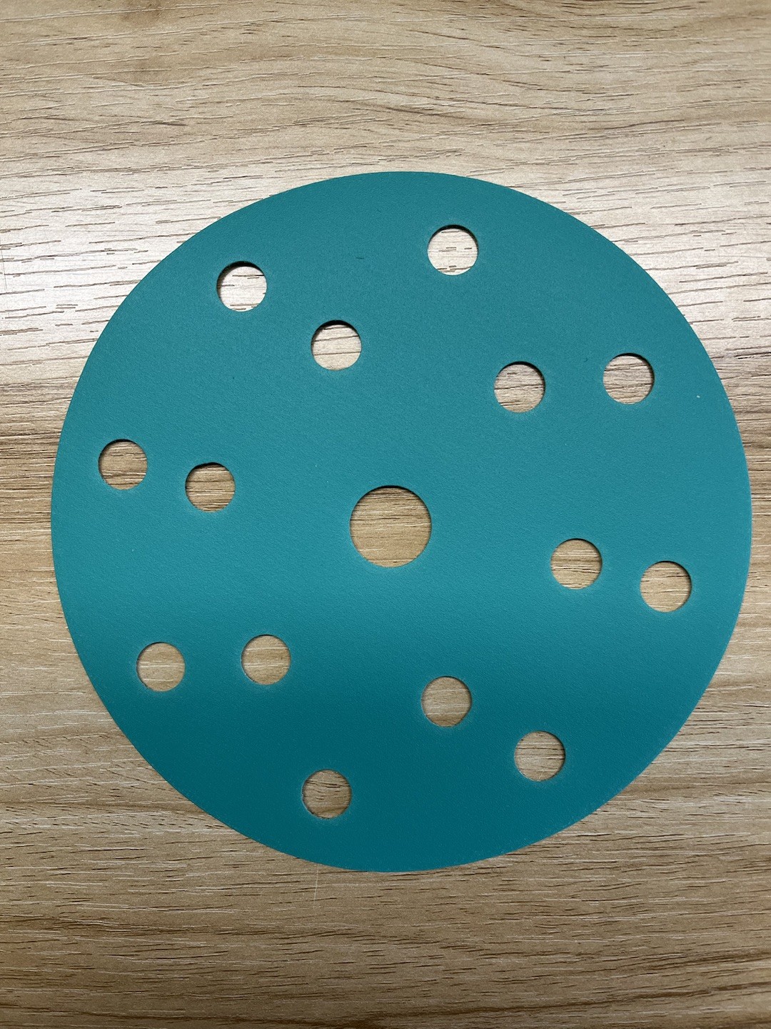 1000 Grit Hook And Loop Sandpaper Green Film Polyetser Sanding Disc