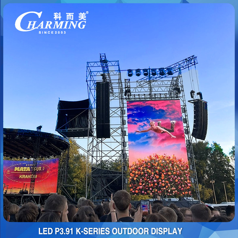 Back Service P3.91 Outdoor LED Screen Wall Rental For Concert Background