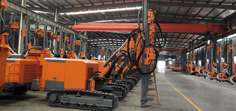 Pneumatic DTH Rock Borehole Underground Drilling Machine