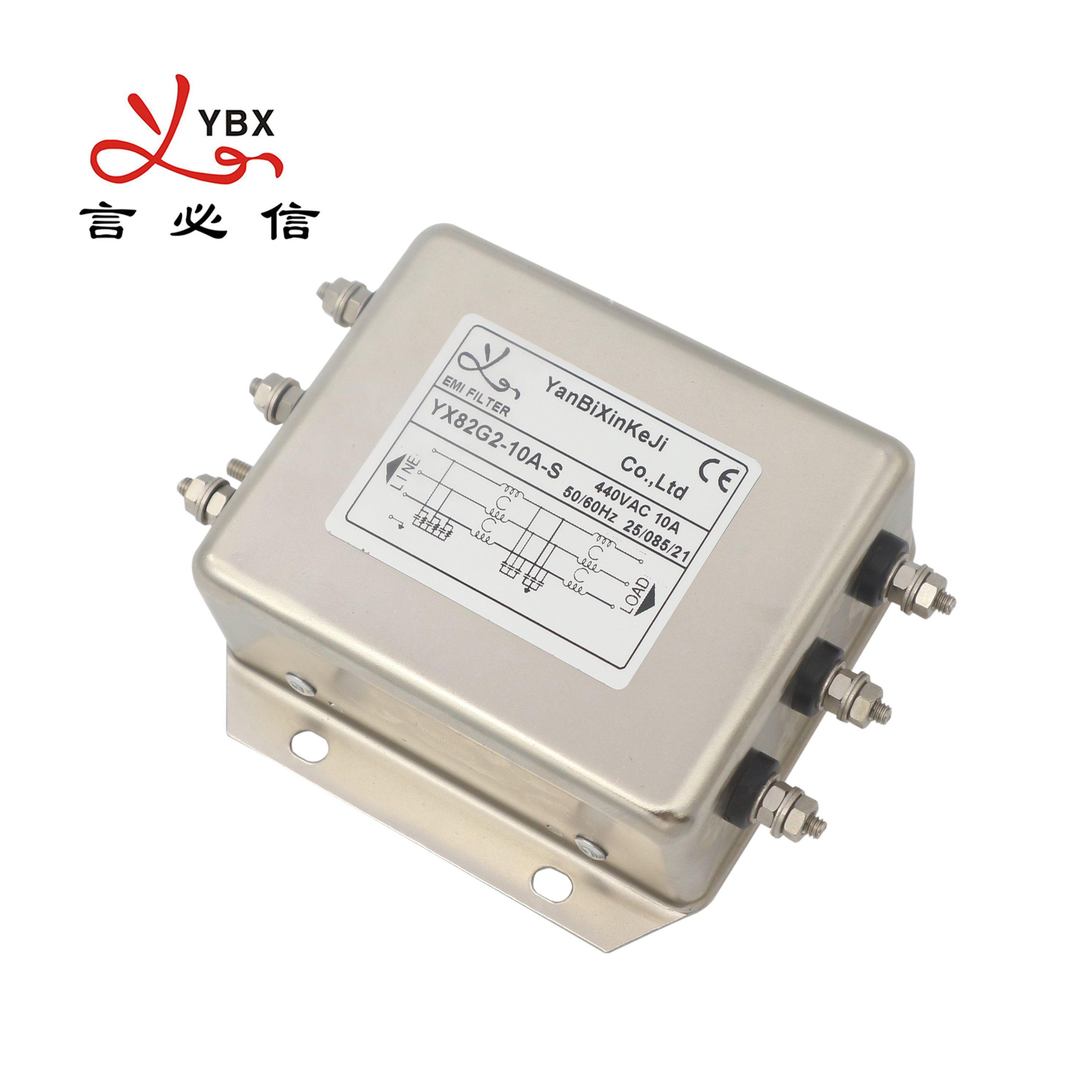 Multi Purpose 3 Phase Emi Filter High Attenuation Performance Up To 300mhz