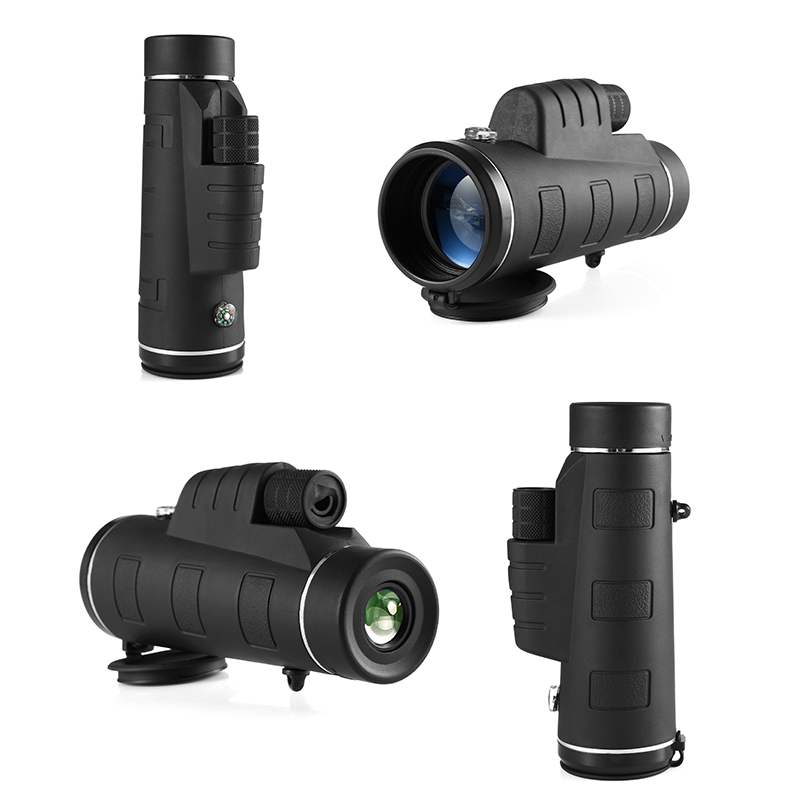10X40 Outdoor Hiking Mini Monocular Telescope Bird Watching Prism FMC With Smartphone