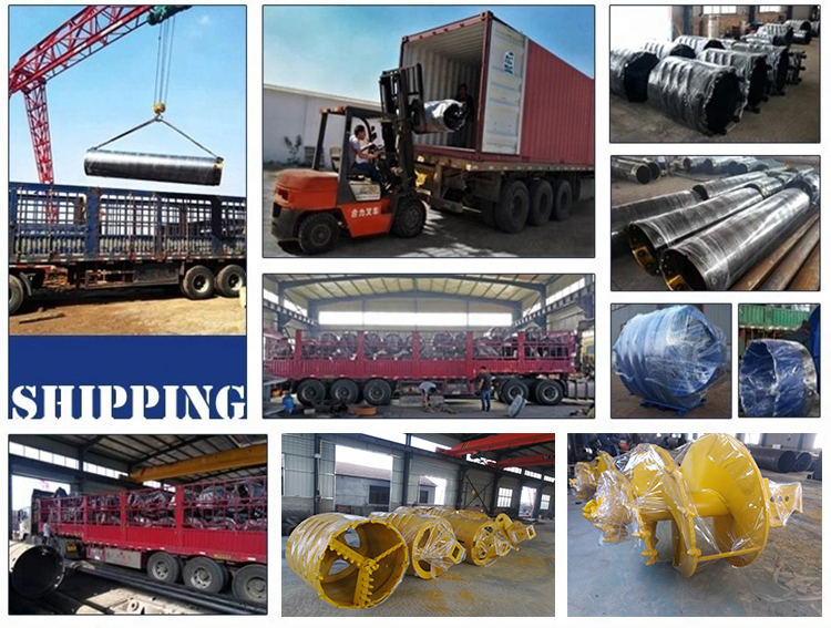 1500mm Diameter 16mm Thickness Bucket Auger Drilling For Bored Piles