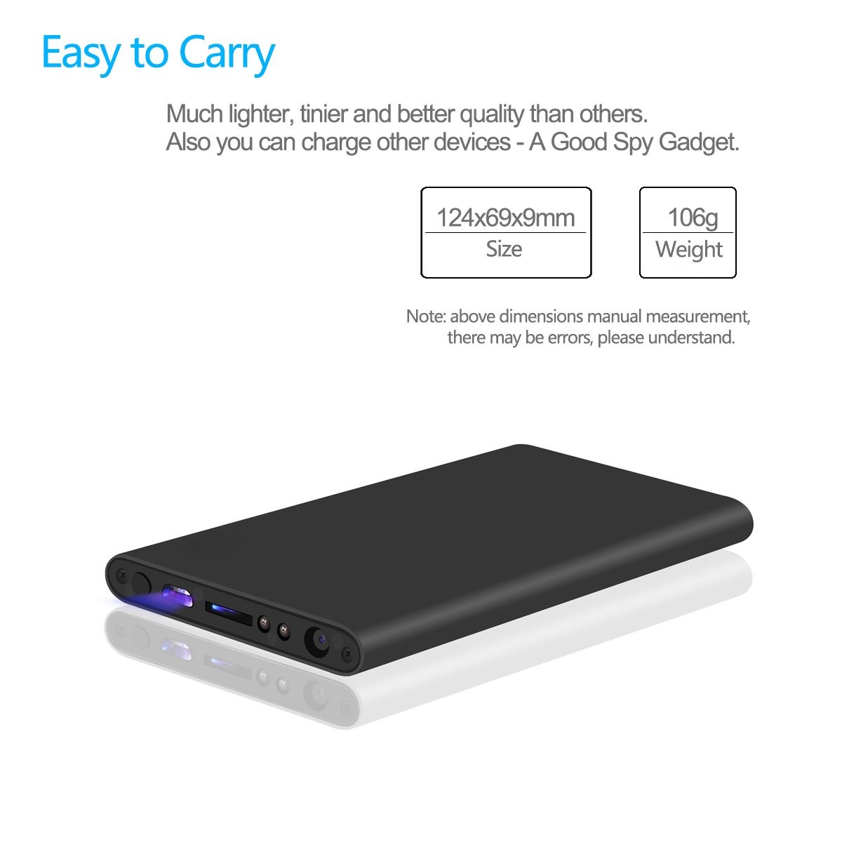 H8 Wifi Power Bank 1080P IP Live Cam Hidden Camera with 1080P HD Smartphone ip camera