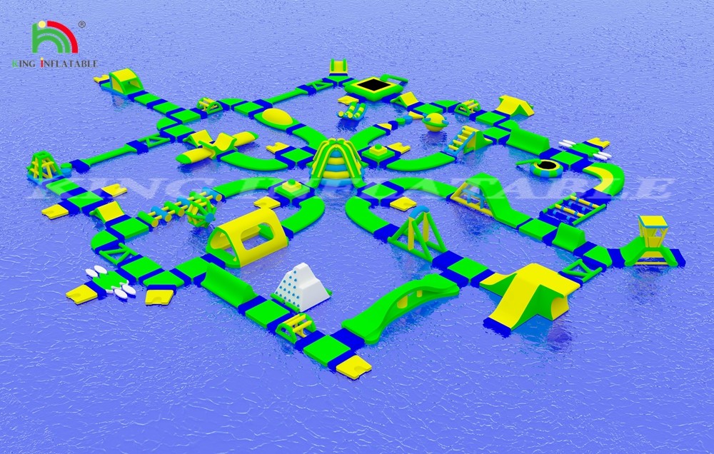 Large Customized Inflatable Floating Park Inflatable Water Obstacle Recreation Equipment
