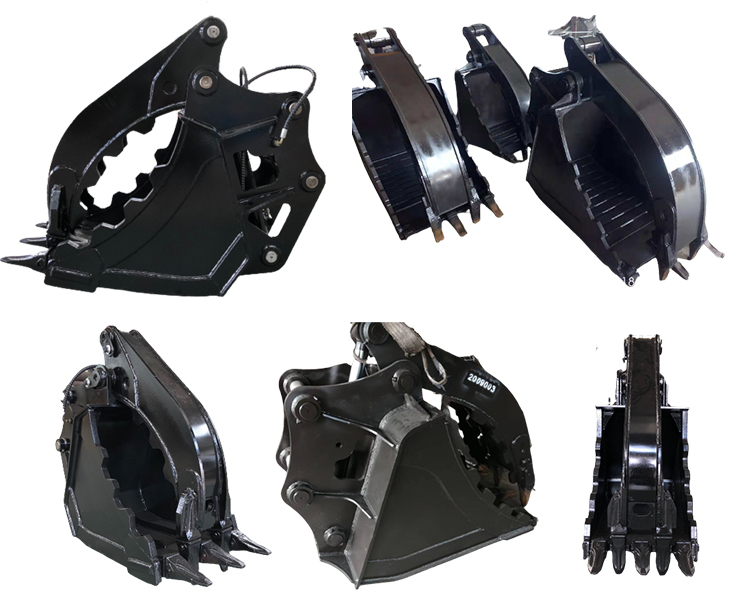 Durable And Wear Resistant Excavator Thumb Bucket 0.6cbm For PC120 ZX130 SH150