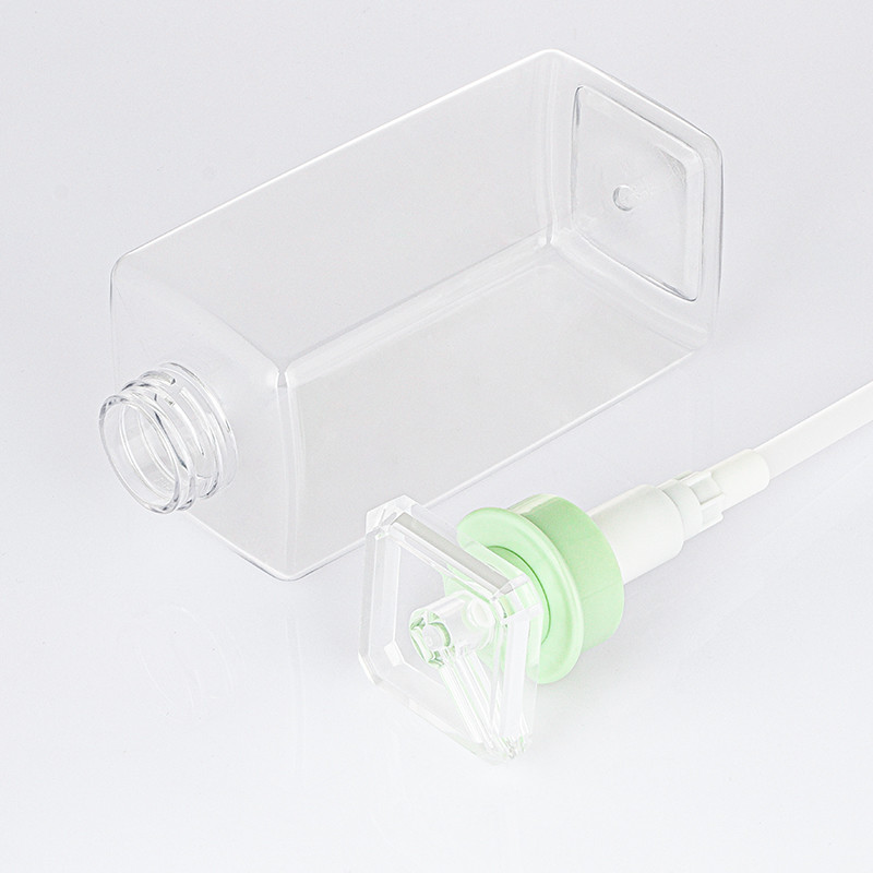 Rectangle Pump Empty Round Custom Shower Oil Flat 300ml 400ml 800ml Shampoo Bottle