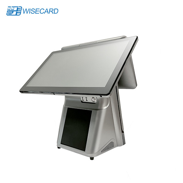 Desktop Dual Screen POS Terminal Double Sided Display RK3399 Processor Wins / Android OS