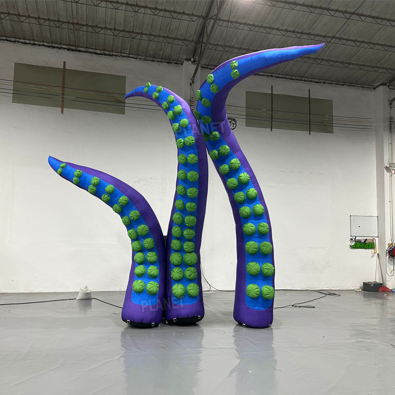 4m 5m 6m Sea Monster Octopus Model Inflatable Tentacles For Decoration