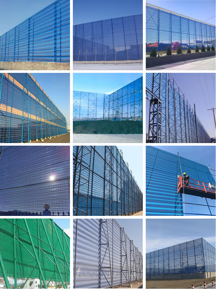 Mesh Construction 1.0mm Windbreak Fence Panels Electrostatic Powder Spraying