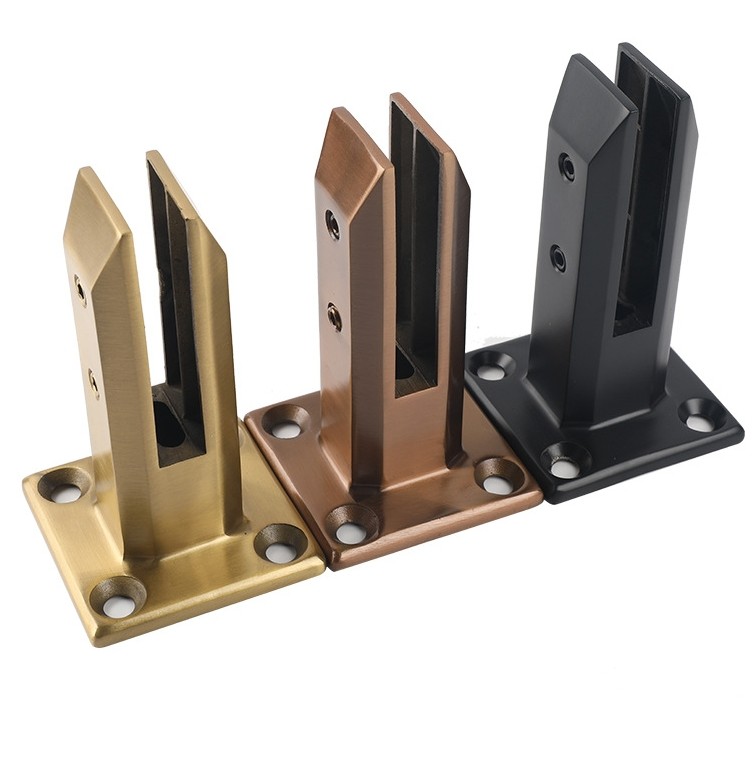 Side Mounted Glass Spigots Glass Pool Fence Matt Black White Golden Ss2205 Ss316 Ss304 Spigot