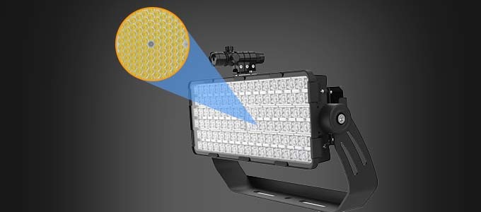 Dustproof 2000W Floodlight Mast Waterproof Stadium Floodlight For Seaport