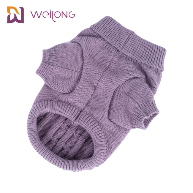 Turtleneck Cable Knit Dog Sweater Outfits For Dogs Cats
