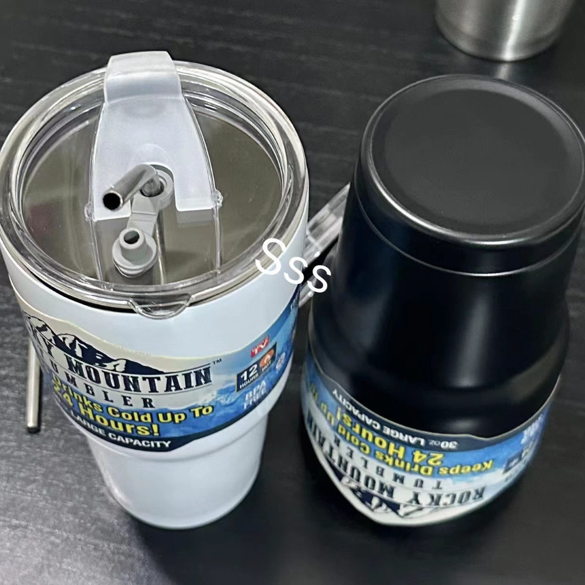 30oz Portable Stainless Steel Thermos Tumbler Keep Drink Cold Hot Vacuum Flasks Mugs Coffee Bottle Water Bottle With Straw