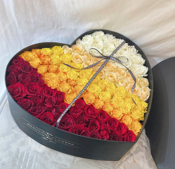 4C/UV/Lamination/Embossing/Stamping Round Velvet Flower Boxes for Roses Handmade Design