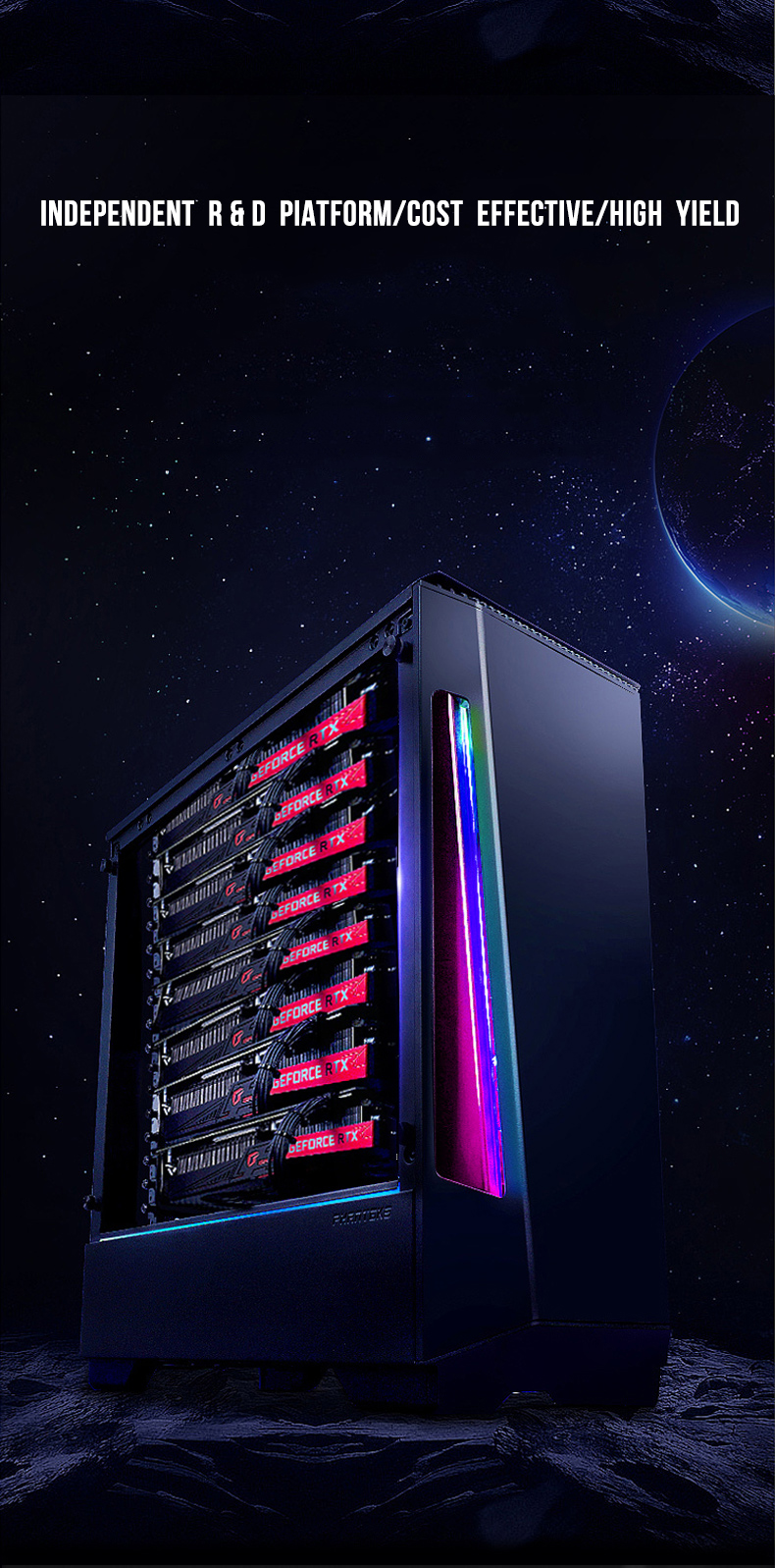 Xfx Rx580 8gb Graphic Card Miner Gpu Eth Ethereum Mining Rig