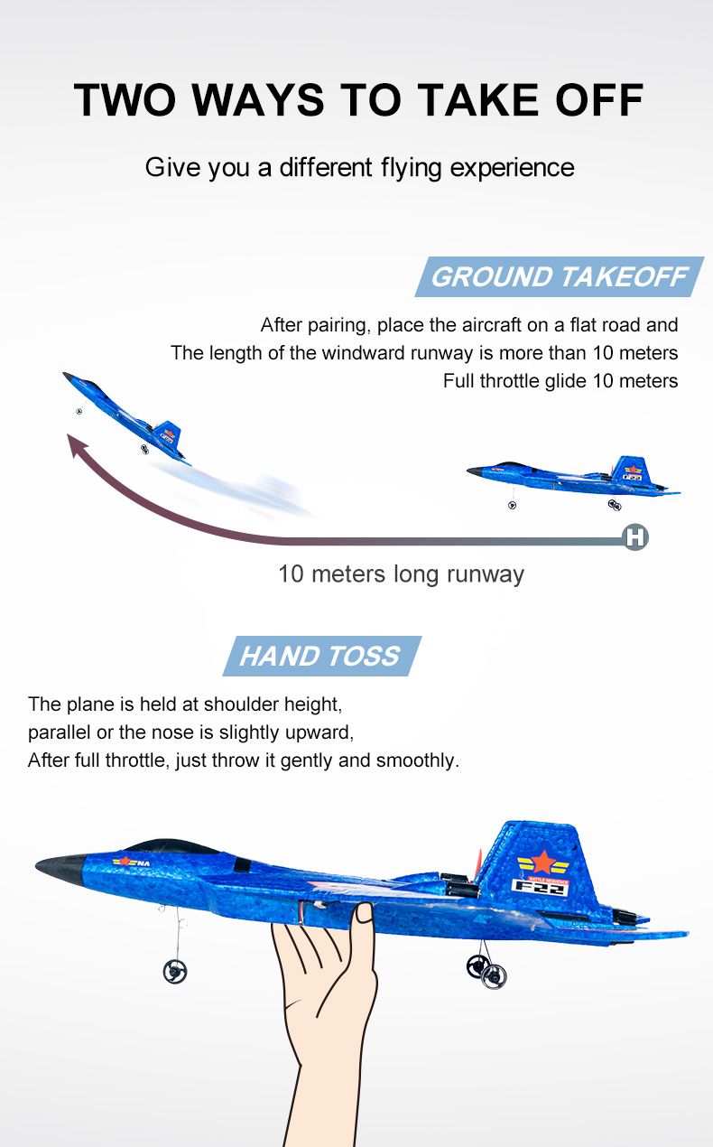 F22 2.4g 2.5ch Waterproof Foam Airplane Aeroplane Toy R4s Rcm Jet Fighter Glider Avion Remote Control Aerodone Aircraft Rc Plane