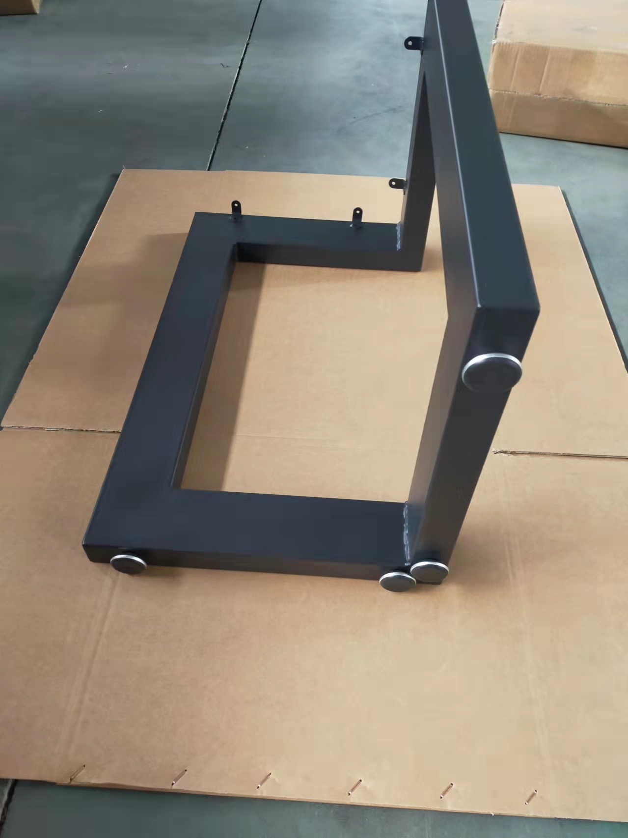 Modern Silver/Black/White Metal Dining Table Legs with Included Nuts and Screws