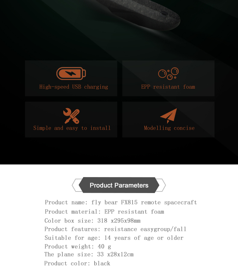 Durable and State of Assembly Toys Outdoor Rc Plane Remote Control Airplane 2.4ghz 2 Channels Rc Airship Black Foam Flying Toy