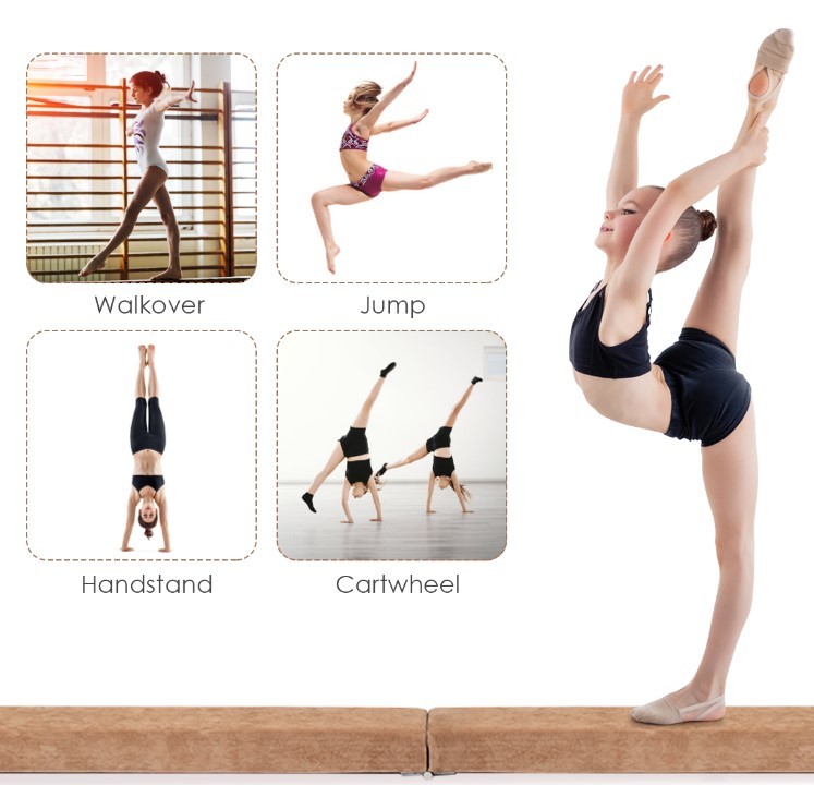 Walmart Gym Equipment 7ft Folding Floor Balance Beam Gymnastics Equipment For Practice Training Greenbluecoffee
