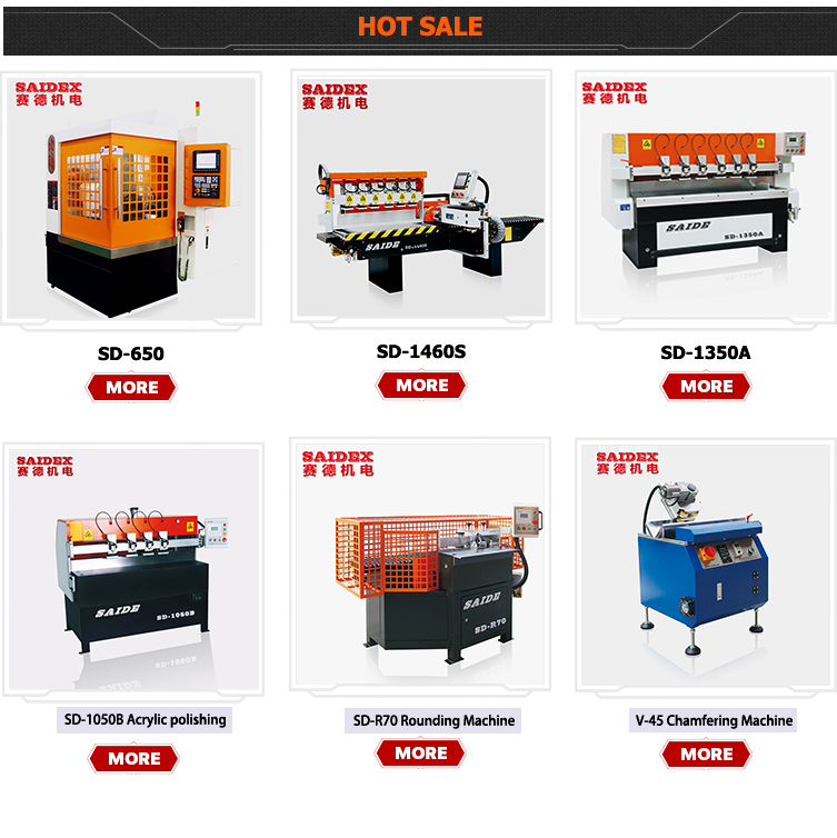 Trendy Anti-Drop Acrylic Plate Spindle Speed 9000Rpm V-45 Acrylic Pmma Chamfering Machine