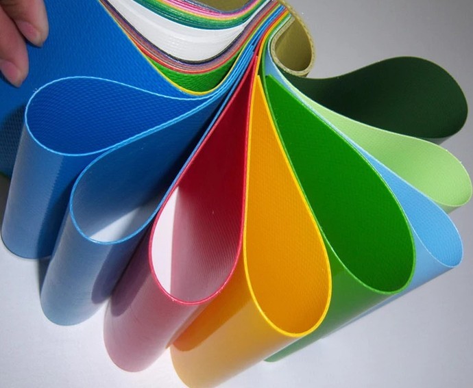 Multi - Color Anti-UV Waterproof PVC Truck Cover Tarpaulin Fabric In Roll 18X18 610G