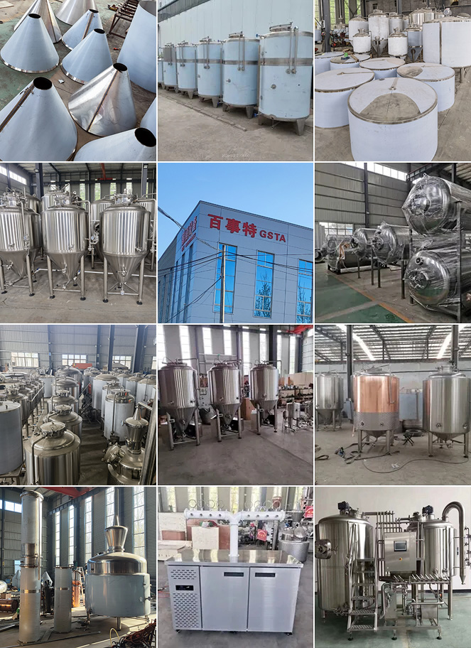 200l 300l Beer Brewery Equipment 2 Vessels Beer Brewhouse Stocked Thickness Outside 2mm