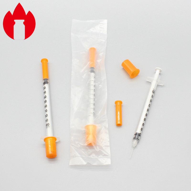 Medical Injection PP Plastic Insulin Syringe 1ml Disposable