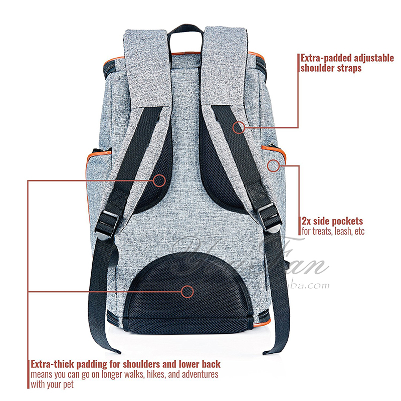 Foldable Pet Carrier Bag With Extra Padded Adjustable Shoulder Straps