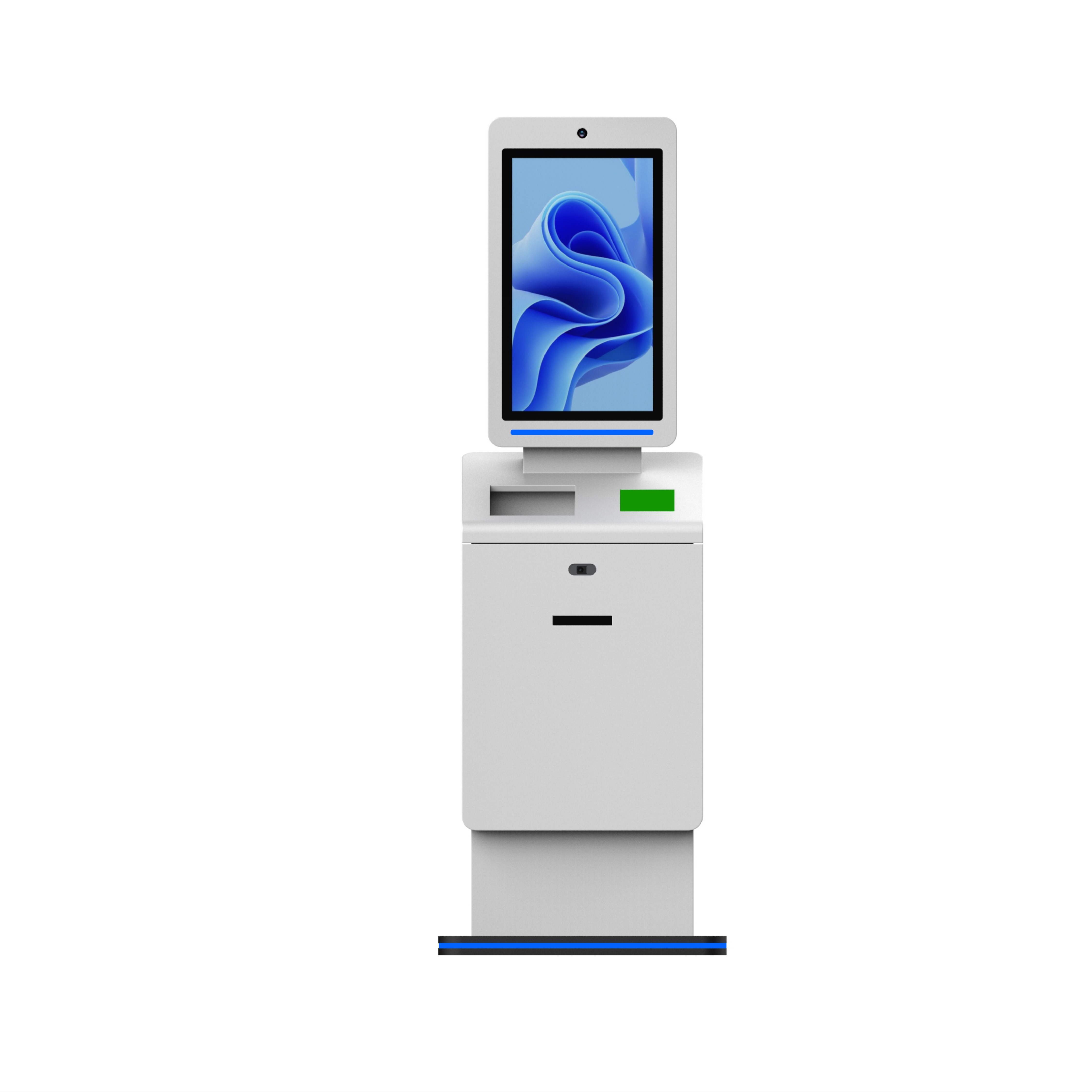 Hotel Smart Check-in Kiosk with Room Key Card Dispenser and Printer