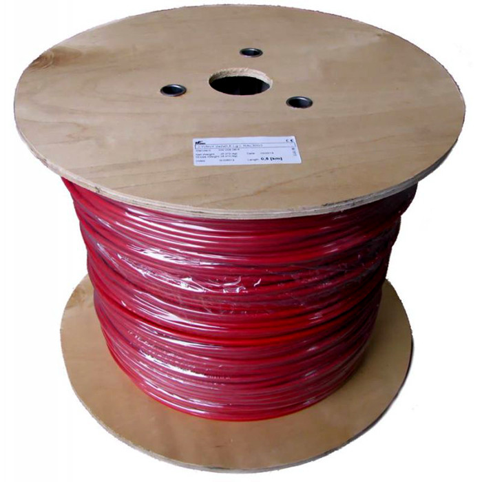 Orange / Red Fire Resistant Cable 14AWG FPLP-CL2P UL Approved BC Inner Conductor