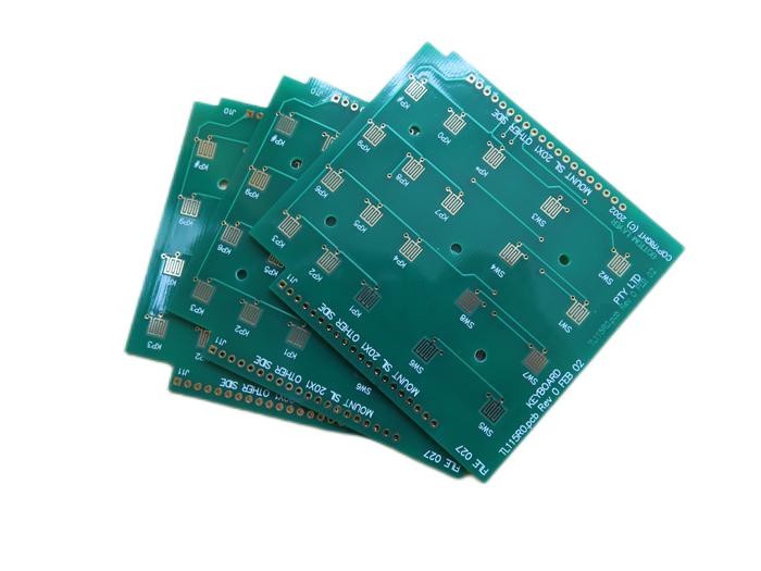 Keypad PCB Hard Gold Circuit Board Built On Tg170 FR-4 With Green Solder Mask