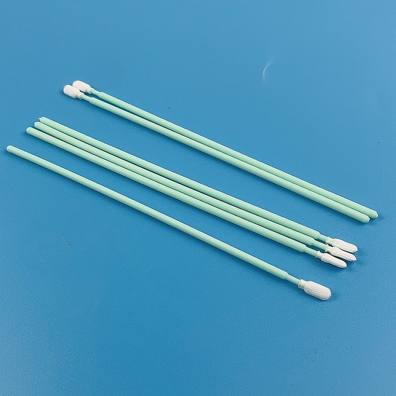 6.4'' Long Polyester Cleaning Swab Lint Free With Flexible Paddle Optical Lens Clean