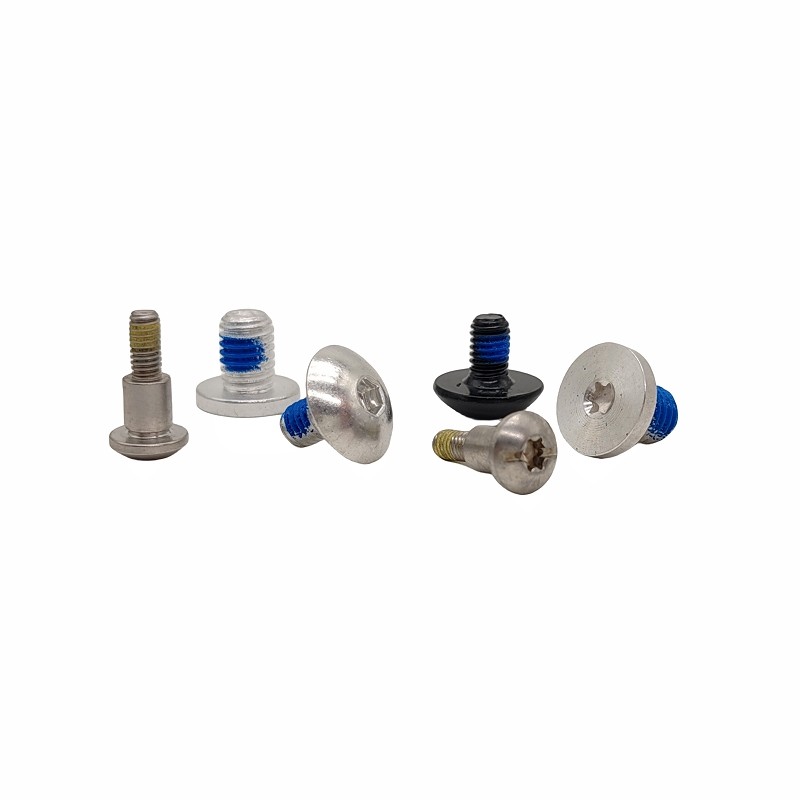 Sample Custom Plum Glue Screw Hexagon External Blue Glue Locking Bolt
