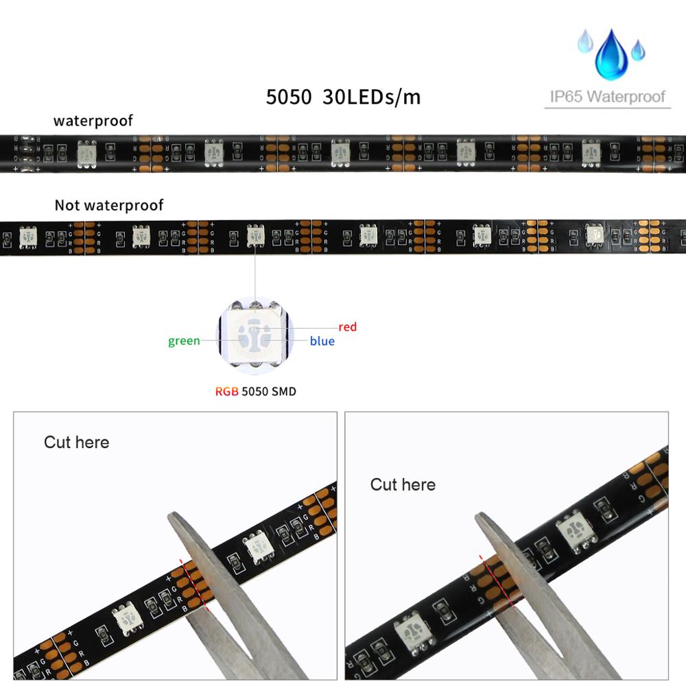 TV Backlight LED RGB Strip Light 5V USB Colour Changing With Bluetooth Controller