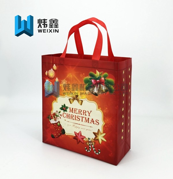 Fashion Eco-friendly Christmas festival Market pp Non Woven shopping bag wholesale