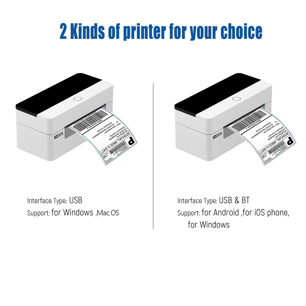 4 Inch Desktop Barcode Thermal Label Printer Direct Bluetooth Thermal Printer 4x6