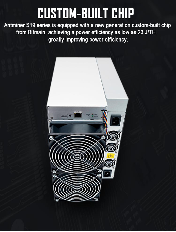 BTC Coin 80db Antminer ASIC Miners Bitmain Antminer S19 95T 3250W