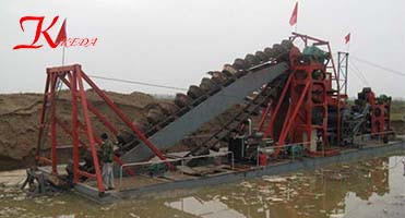 200m3/Hour Sand Bucket Chain Dredger Gold Dredger Diamond Dredger