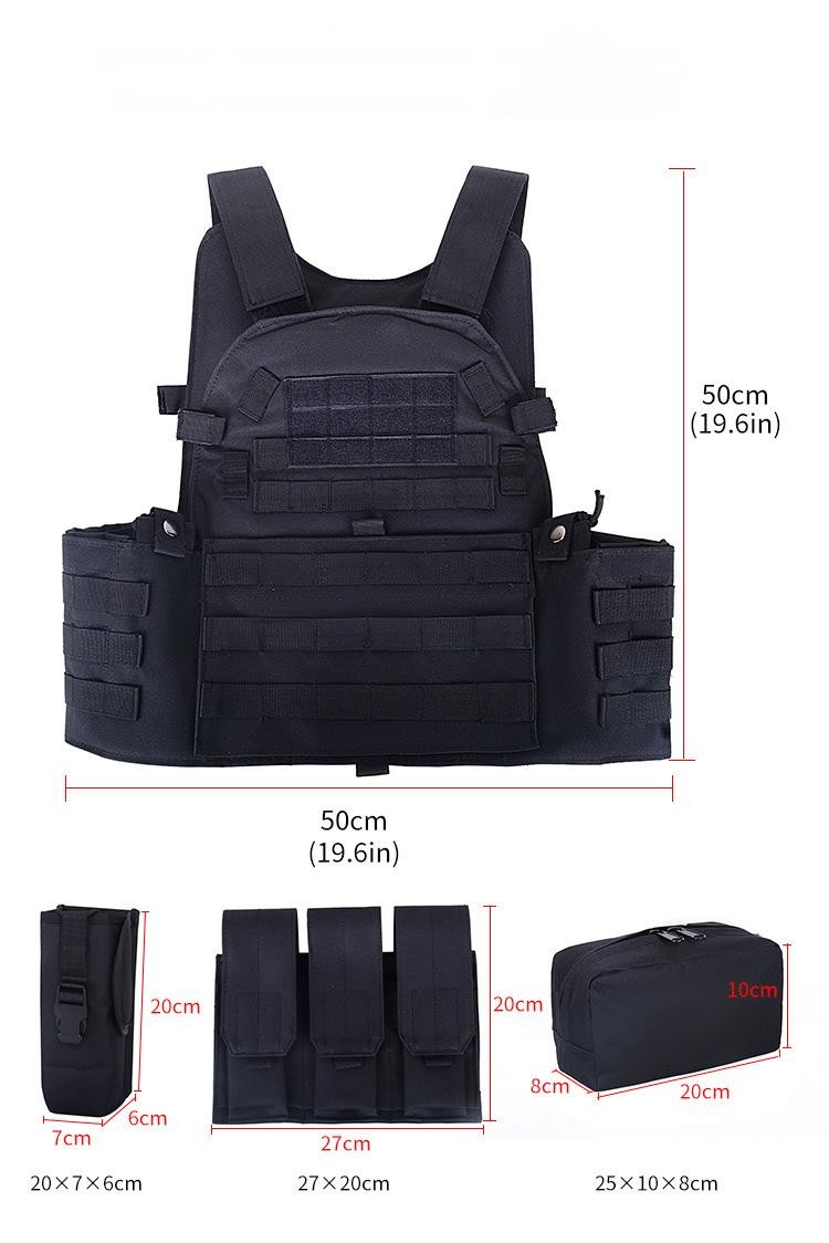 Quick Release Nylon Military Tactical Vest Khaki Bulletproof Waterproof For Body Armour