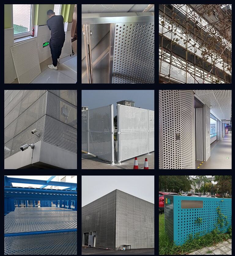 Custom Design Round Triangle Hole Aluminum Stainless Steel Perforated Sheet For Decorative Mesh
