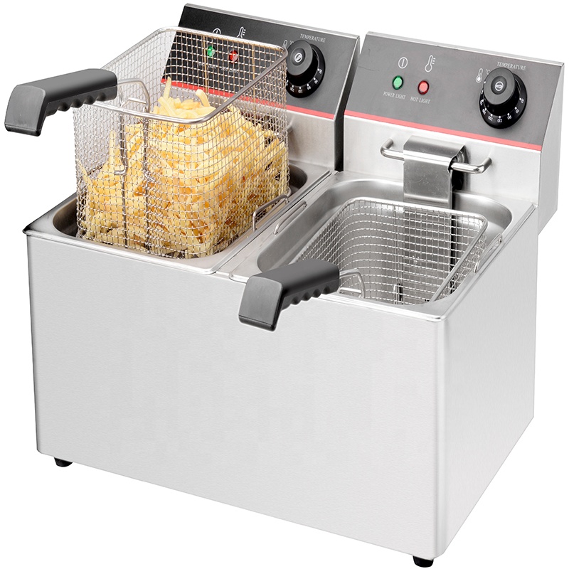 350*500*515mm 12L Gas Plastic Deep Fryer with Basket Made of Stainless Steel 201/304