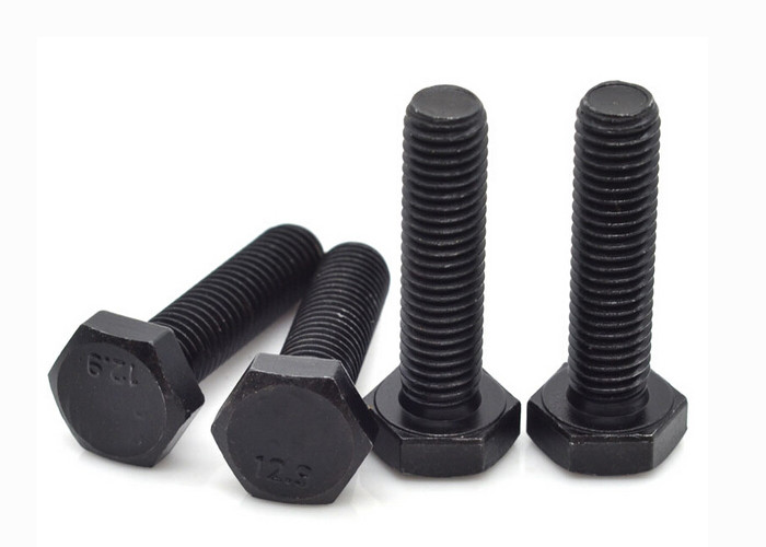 Hex Heavy Bolt Carbon Steel Grade 12.9 M16 7/16 Inch Black Oxide Finish High Strength Structural Support
