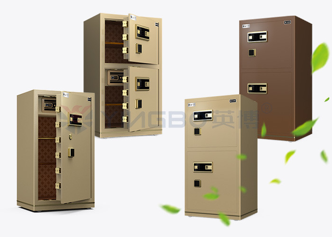 H1200mm Solid Steel Smart Office Safe Box Dual Alarm Fingeprint Lock