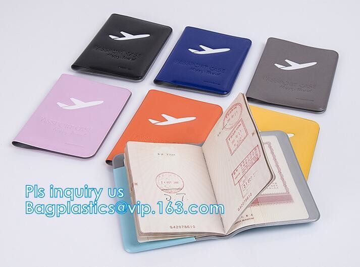 Promotional Customized color PVC travel Passport Cover, Ticket Holder Travel Plastic Pvc Passport Cover, Eco-friendly pv