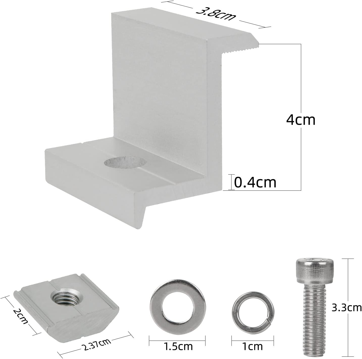 Snow Load 1.5KN/m2 AS/NZS Standard Solar Bracket for Pantile Tile Roof Adjustable Hook