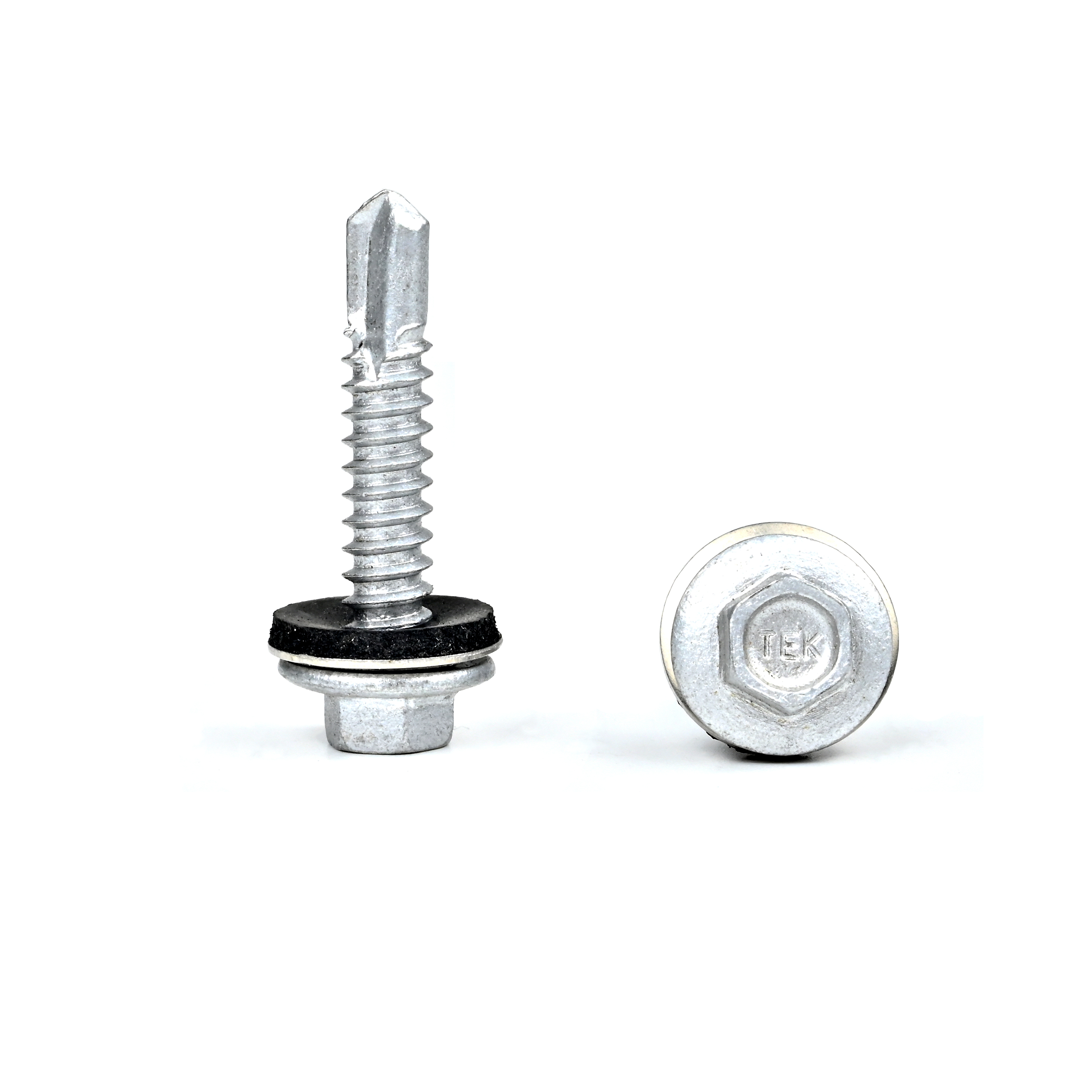 6.3x32 Fluorocarbon Baking Hex Washer Flange Metal Roof Screw with Hex Flange Head