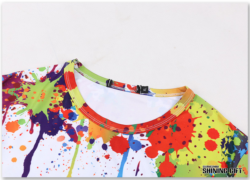 3D Graffiti Wall Backdrop Tees Scrawl Art Painting Hip Hop Photo Background T Shirts