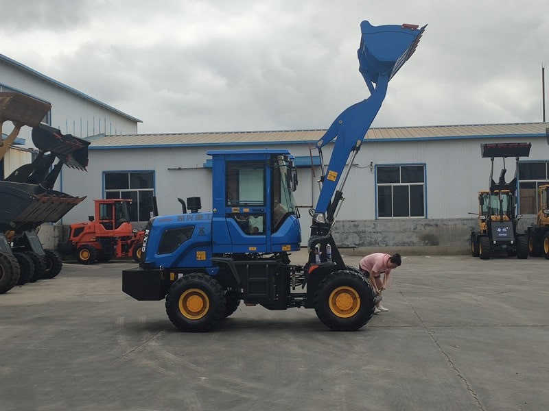Front loader with 4 in 1 bucket pallet fork grapple agricultural farm loader price