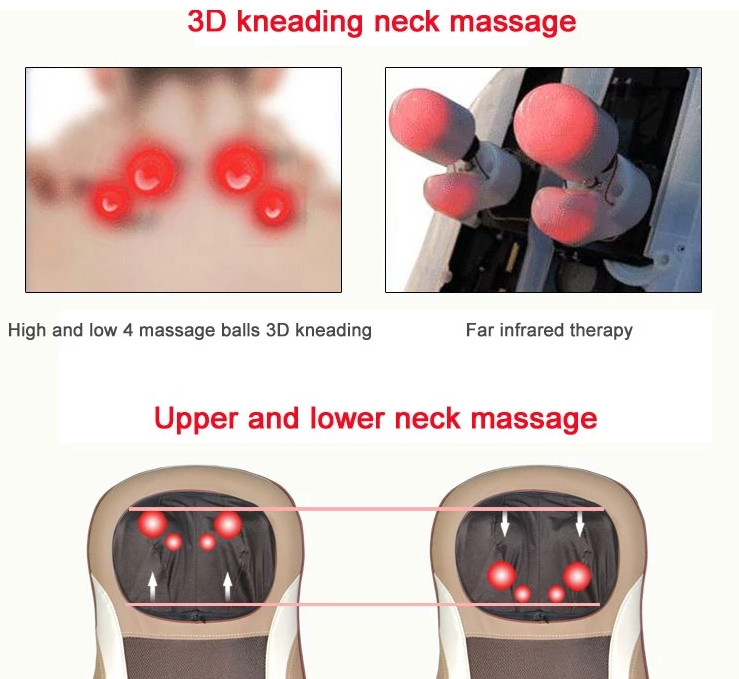 Automaticallu Vibration Shiatsu Massage Cushion , DC12V Massage Cushion For Car